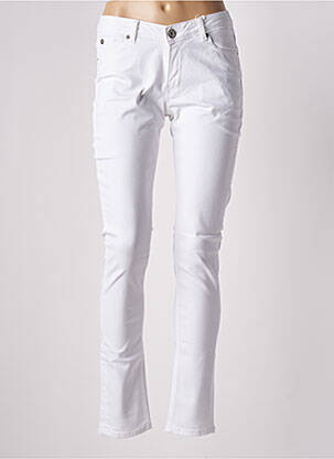 Blugi cu croială slim alb GARCIA femeie