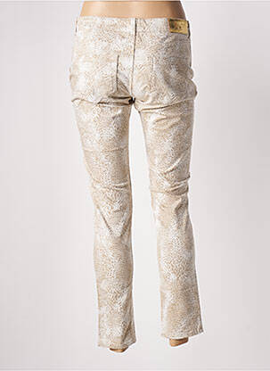 Pantalon 7/8 elasticitate talie joasă bej DOUYOUDOU femeie