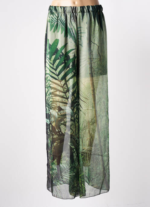 Pantalon larg verde GUESS femeie