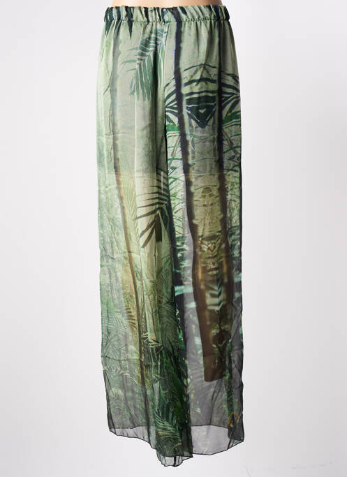 Pantalon larg verde GUESS femeie