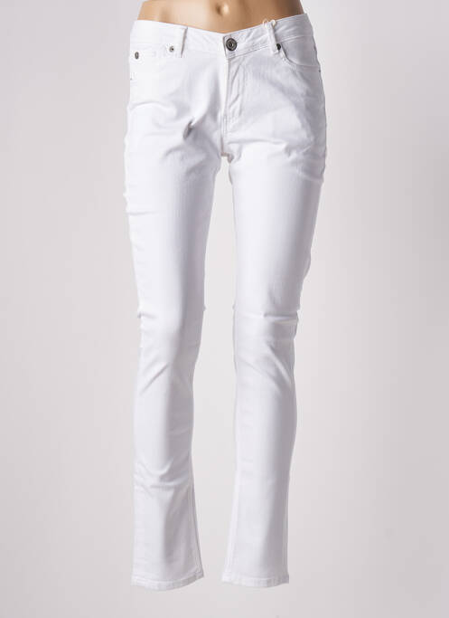 Blugi cu croială slim alb GARCIA femeie