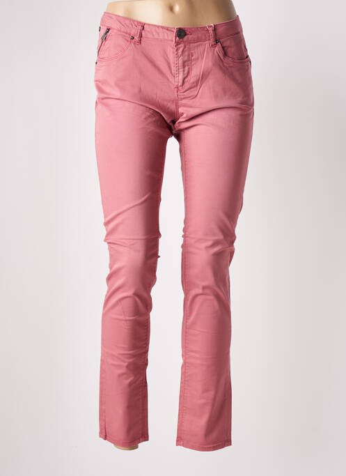Pantalon slim roz GARCIA femeie