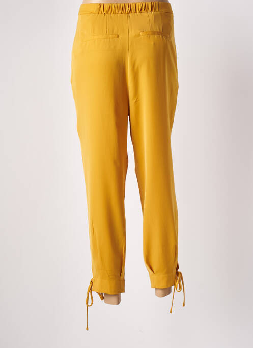 Pantalon drept galben MOLLY BRACKEN femeie