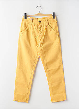 Pantalon 7/8 țesătură poplin mărime normală galben SCHOOL RAG femeie