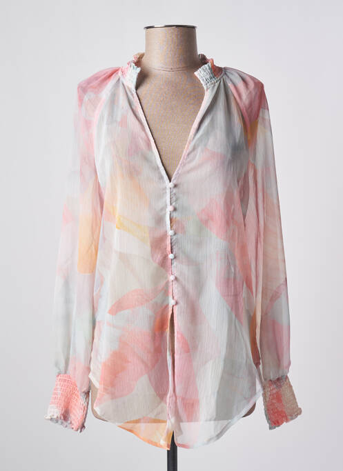 Tunică mâneci lungi imprimeu fantezie roz GUESS femme