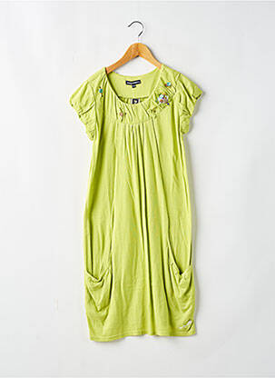 Rochie midi verde JEAN BOURGET fată