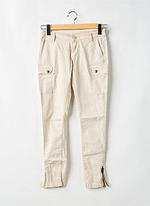 Pantalon cargo bej LE TEMPS DES CERISES fată