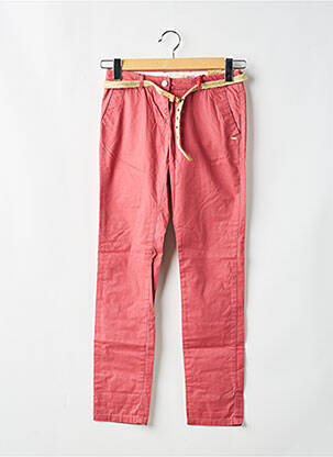 Pantalon chino țesătură poplin mărime reglabilă roz SCOTCH R'BELLE fată