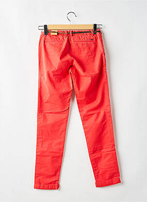Pantalon chino țesătură poplin mărime reglabilă portocalie SCOTCH R'BELLE fată