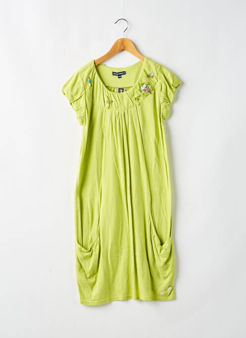 Rochie midi verde JEAN BOURGET fată