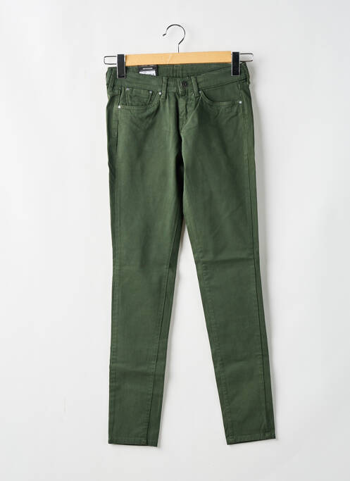 Pantalon slim verde PEPE JEANS fată