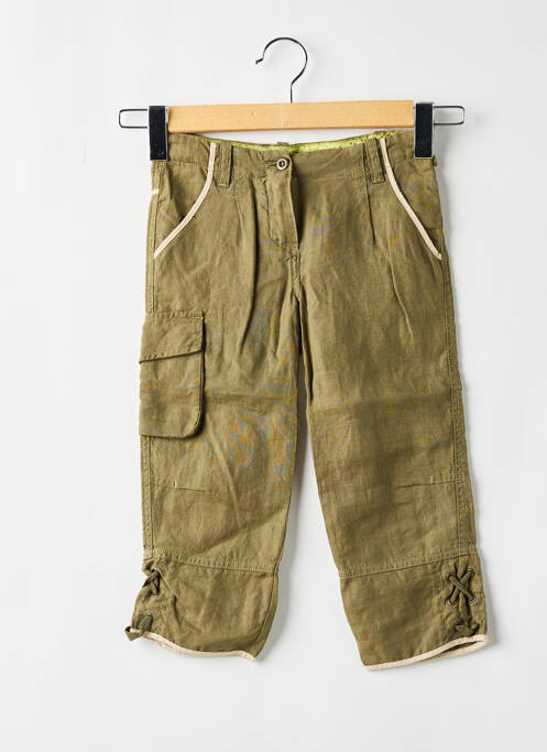 Pantalon trei sferturi verde JEAN BOURGET fată