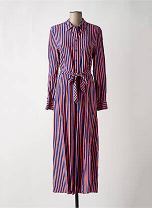 Rochie lungă mâneci lungi mâneci lungi roz TOMMY HILFIGER femeie