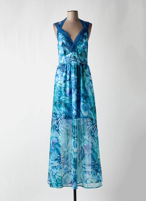 Rochie lungă albastru GUESS femeie