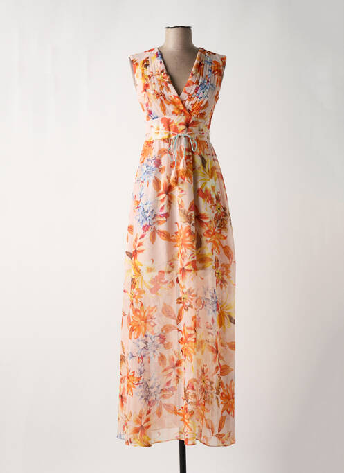 Rochie lungă portocaliu GUESS femeie