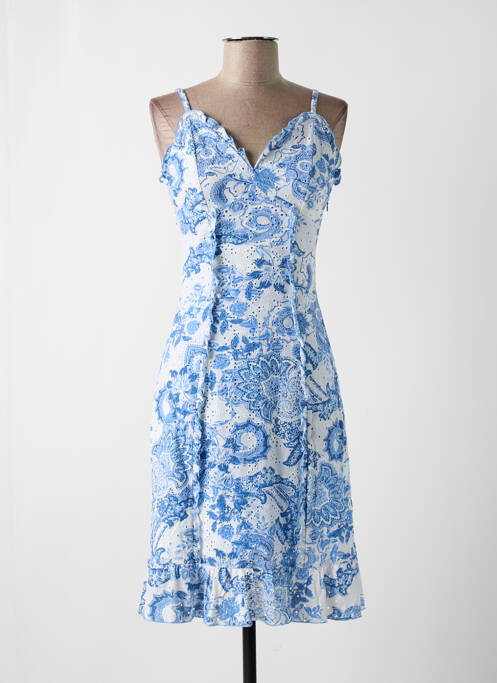 Rochie midi albastru GUESS femeie