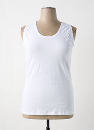 Top/caraco țesătură jersey alb JET femme