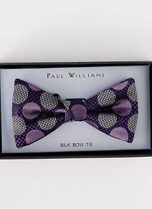 Papion imprimeu cu buline violet PAUL WILLIAMS bărbat