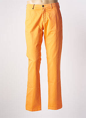 Pantalon chino țesătură poplin mărime normală portocalie BY CHARLIE B bărbat