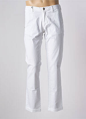 Pantalon chino țesătură poplin mărime normală alb BY CHARLIE B bărbat