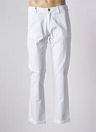 Pantalon chino țesătură poplin mărime normală alb BY CHARLIE B homme
