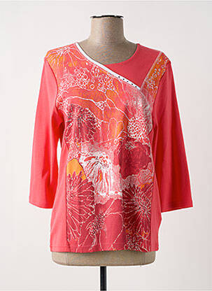 Tricou mâneci 3/4 mâneci 3/4 roz SIGNATURE femeie