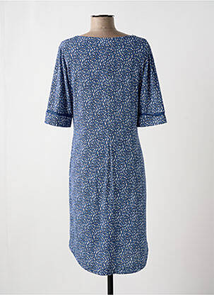 Rochie midi mâneci scurte mâneci scurte albastru GEVANA femeie