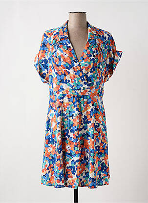 Rochie scurtă mâneci scurte mâneci scurte albastru MOLLY BRACKEN femeie