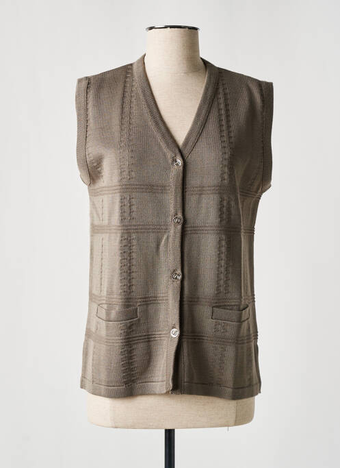 Vestă fără mâneci gri ELEANE femeie