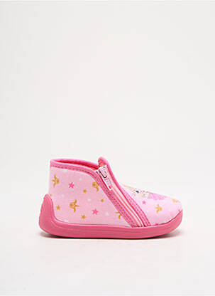Papuci/Pantofi de casă roz TOOTI fată