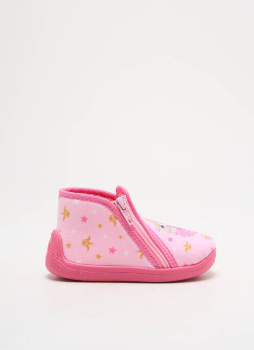 Papuci/Pantofi de casă roz TOOTI fată