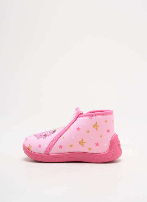 Papuci/Pantofi de casă roz TOOTI fată