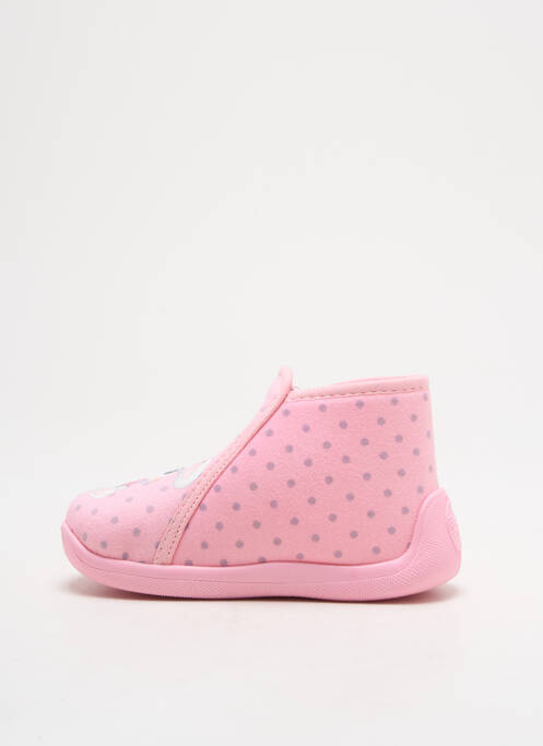 Papuci/Pantofi de casă roz TOOTI fată