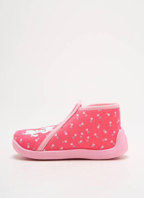 Papuci/Pantofi de casă roz TOOTI fată