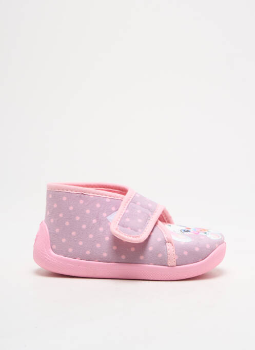 Papuci/Pantofi de casă roz TOOTI fată
