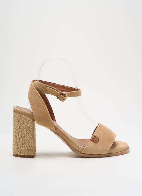 Sandale/Pantofi decupați bej POPA femeie