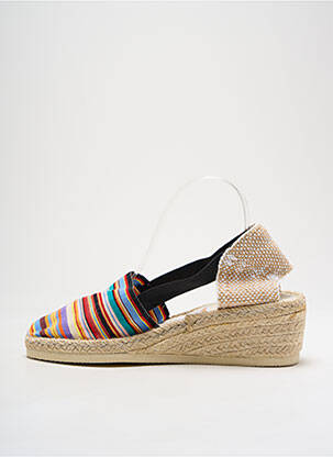 Espadrile vârf rotund toc de 4 la 6 cm bej CREATION CATALANE femeie