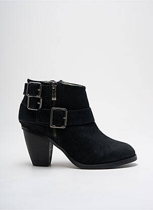 Botine/ghete cubanez toc de 4 la 6 cm negru KOCCA femeie