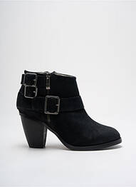 Botine/ghete nubuc toc de 4 la 6 cm negru KOCCA femme