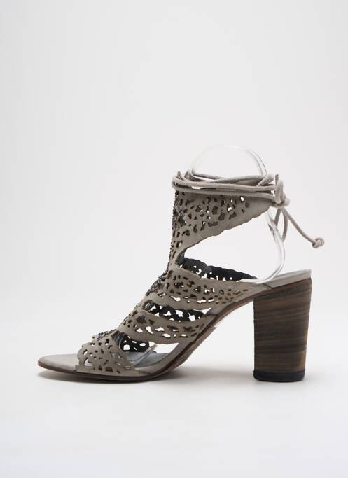 Sandale/Pantofi decupați gri MIMMU femeie