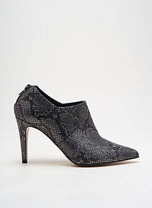Botine/ghete țesătură satinată toc de 7 la 9 cm argintiu ANDY BY SEMER femeie