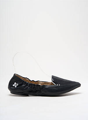 Mocasini material neted toc plat până la 3 cm negru BUTTERFLYTWISTS femeie