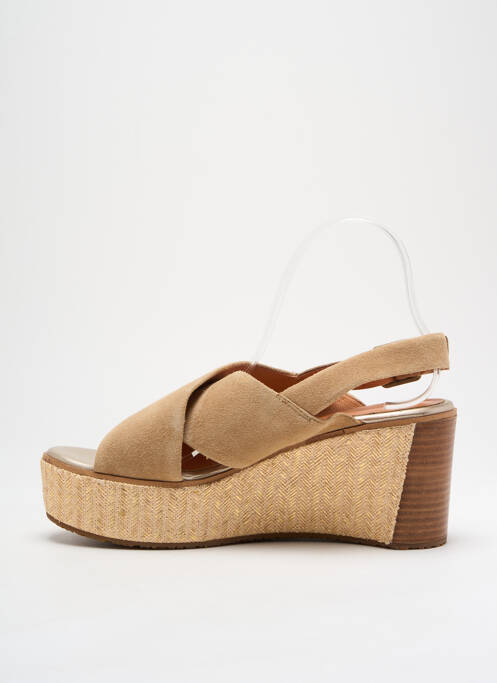 Sandale/Pantofi decupați bej MAM'ZELLE femeie