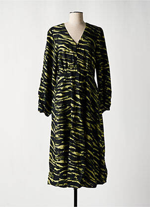 Rochie midi mâneci lungi mâneci lungi verde B.YOUNG femeie