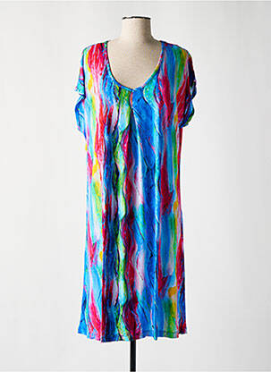 Rochie de plajă croială fluidă albastru PASTUNETTE femeie