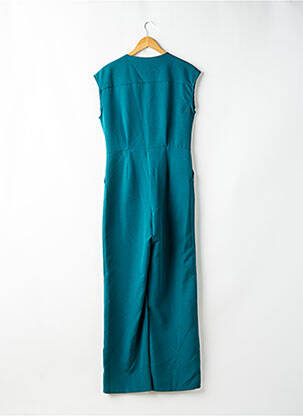 Salopetă-pantalon guler petrecut fără mâneci verde DINA & DESS femeie