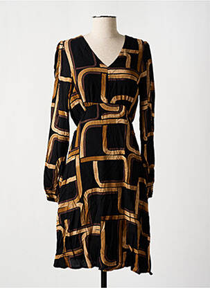 Rochie midi mâneci lungi mâneci lungi negru B.YOUNG femeie