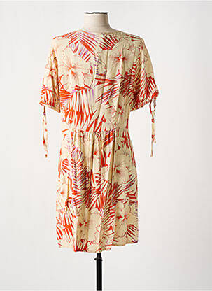 Rochie scurtă mâneci scurte mâneci scurte portocalie LES P'TITES BOMBES femeie