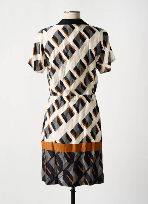 Rochie midi bej PAUL BRIAL femeie