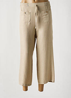 Pantalon trei sferturi bej DIVA & DESS femeie